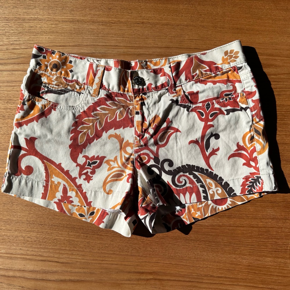 Gucci Paisley Denim Shorts Size 40